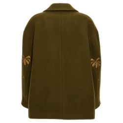 Palm embroidery coat