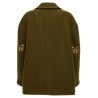 Palm embroidery coat