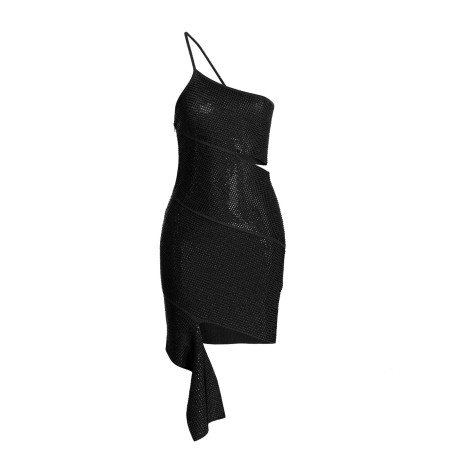 Sequin one shoulder dress