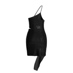 Sequin one shoulder dress
