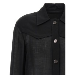 Semi-sheer wool jacket