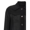 Semi-sheer wool jacket