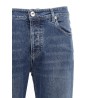 Logo embroidery stretch jeans