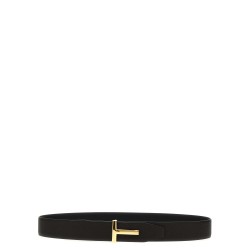 Buckle logo reversible belt