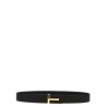 Buckle logo reversible belt