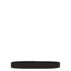 Buckle logo reversible belt