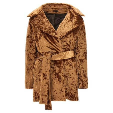 'Crushed velvet' coat