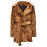 'Crushed velvet' coat