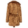 'Crushed velvet' coat