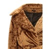 'Crushed velvet' coat