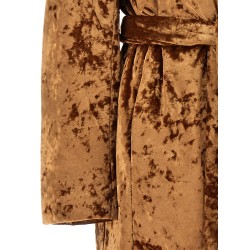 'Crushed velvet' coat