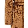 'Crushed velvet' coat