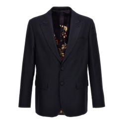 Single-breasted jacquard blazer