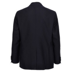 Single-breasted jacquard blazer