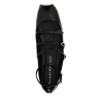 Leather strap ballet flats