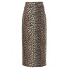 Animal print long skirt