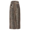 Animal print long skirt