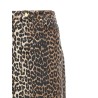 Animal print long skirt