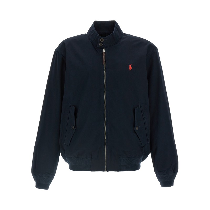 Logo embroidery bomber jacket