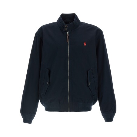 Logo embroidery bomber jacket