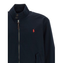 Logo embroidery bomber jacket