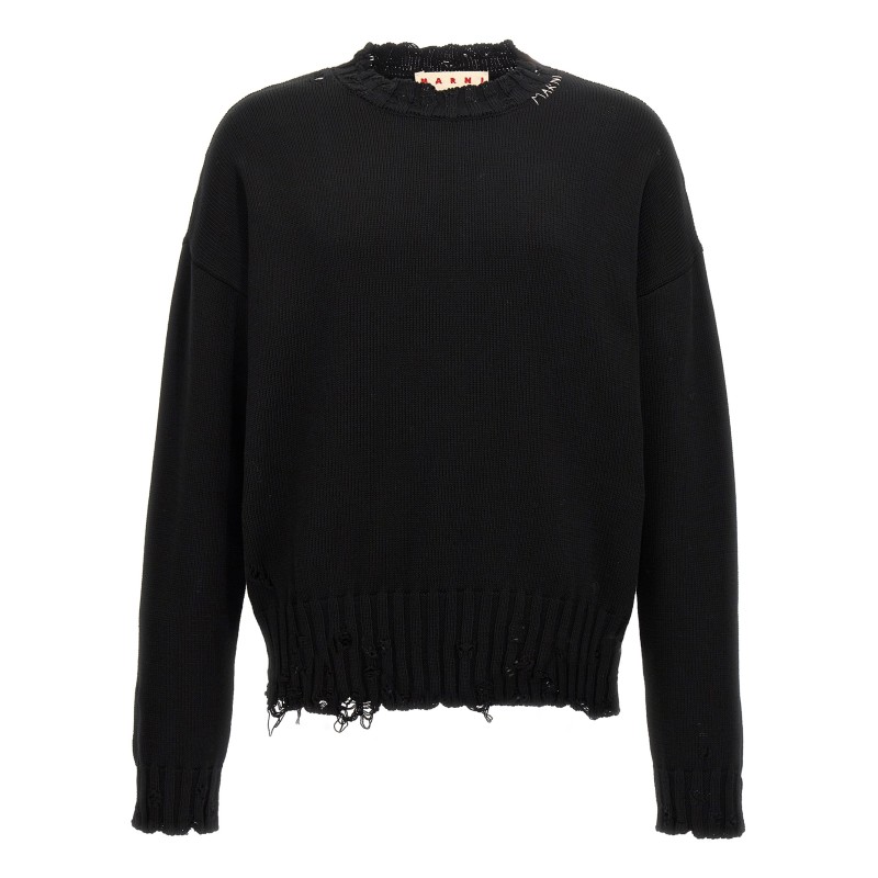 Destroyed effect sweater