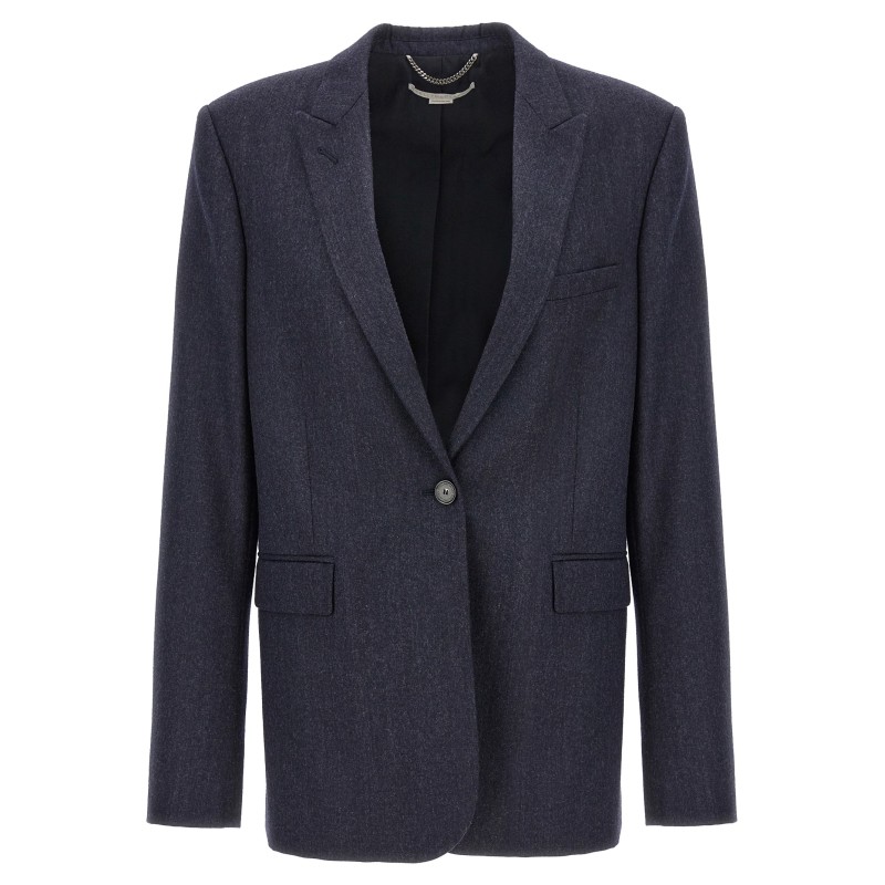 Single-breasted wool blazer