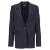 Single-breasted wool blazer