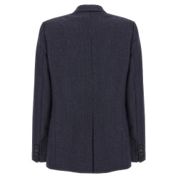 Single-breasted wool blazer
