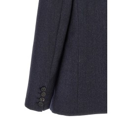 Single-breasted wool blazer