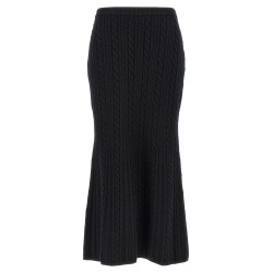 Maxi wool skirt