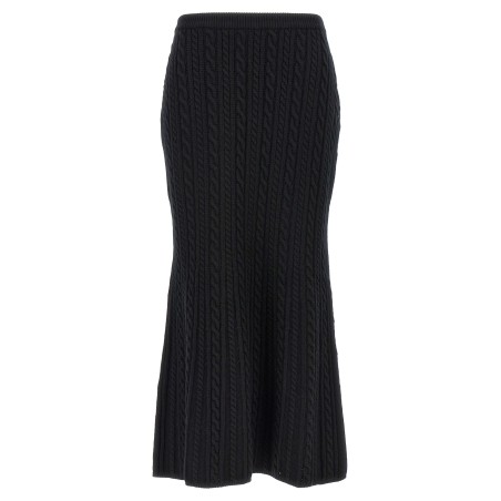 Maxi wool skirt