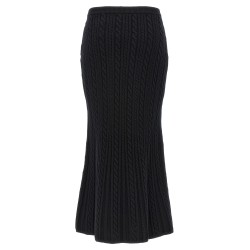 Maxi wool skirt