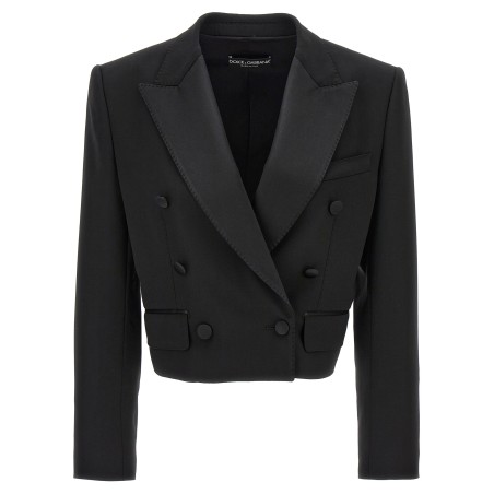 'Tuxedo' crop blazer