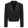 'Tuxedo' crop blazer