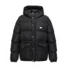 Logo plate down jacket