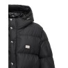 Logo plate down jacket