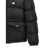 Logo plate down jacket