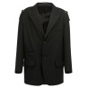 Single-breasted blazer with strap detail