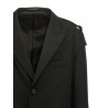 Single-breasted blazer with strap detail