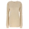 Knitted dress with removable sleeves