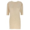Knitted dress with removable sleeves