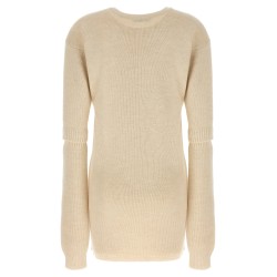 Knitted dress with removable sleeves