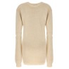 Knitted dress with removable sleeves