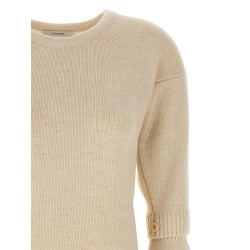 Knitted dress with removable sleeves