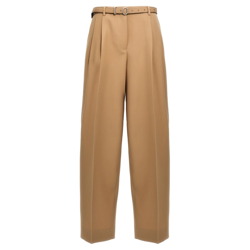 Gabardine belt pants