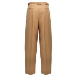 Gabardine belt pants