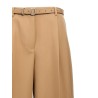 Gabardine belt pants