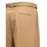 Gabardine belt pants