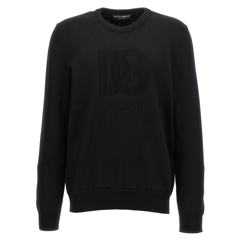 'DG' intarsia sweater
